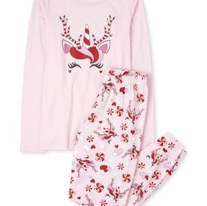 Children's Place Women's Holiday Pajamas Unicorn